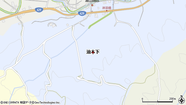 〒709-4634 岡山県津山市油木下の地図