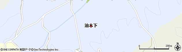 岡山県津山市油木下周辺の地図