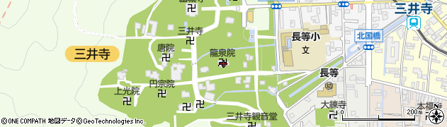瀧泉院周辺の地図