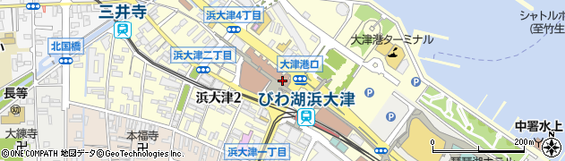 浜大津郵便局周辺の地図