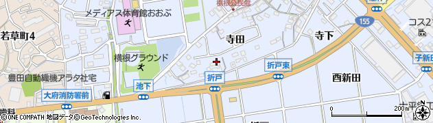 愛知県大府市横根町寺田141周辺の地図