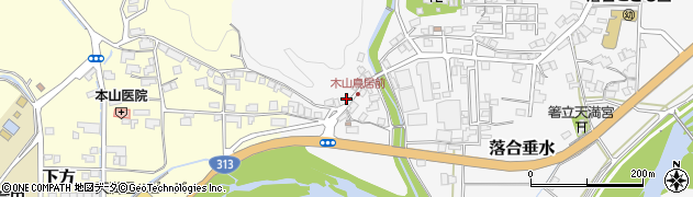 岡山県真庭市落合垂水1267周辺の地図