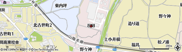 京都府亀岡市三宅町（谷田）周辺の地図
