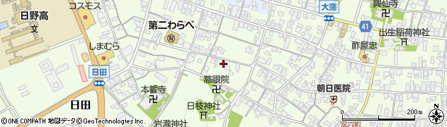 滋賀県蒲生郡日野町大窪1263周辺の地図