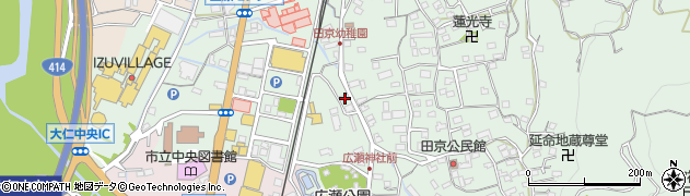 静岡県伊豆の国市田京104周辺の地図