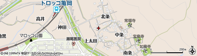京都府亀岡市篠町山本北条38周辺の地図