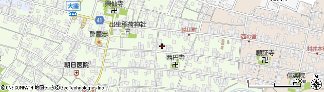 滋賀県蒲生郡日野町大窪691周辺の地図