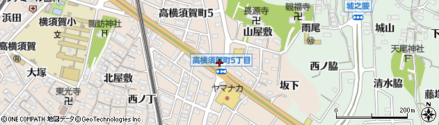 愛知県東海市高横須賀町（古茂）周辺の地図