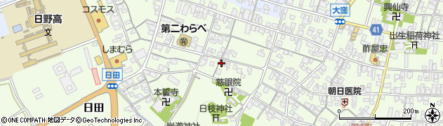 滋賀県蒲生郡日野町大窪1269周辺の地図