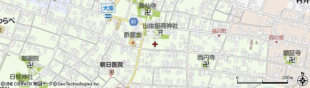 滋賀県蒲生郡日野町大窪周辺の地図