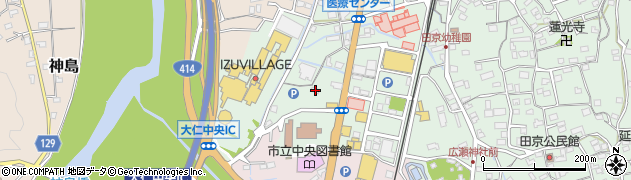 静岡県伊豆の国市田京168周辺の地図