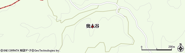 岡山県美作市奥大谷周辺の地図