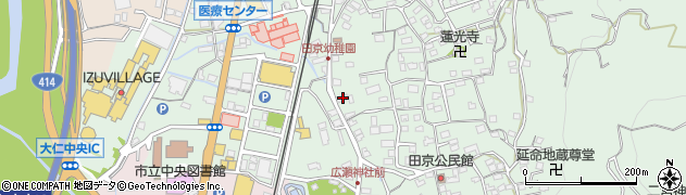 静岡県伊豆の国市田京111周辺の地図