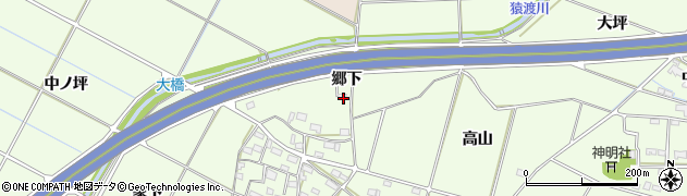 愛知県豊田市和会町郷下周辺の地図