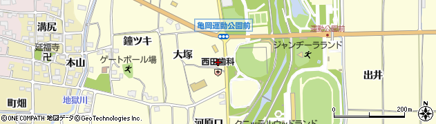 京都府亀岡市曽我部町穴太大塚周辺の地図