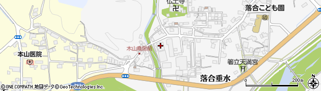 岡山県真庭市落合垂水1064周辺の地図