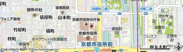 京都市消防局　消防署中京消防署寺町消防出張所周辺の地図