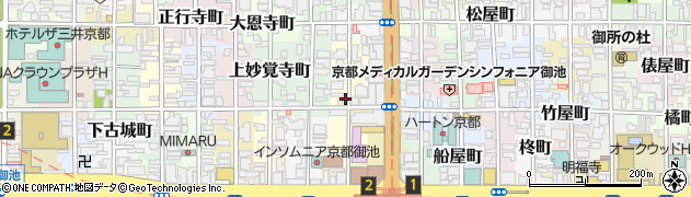 京都府京都市中京区金吹町周辺の地図