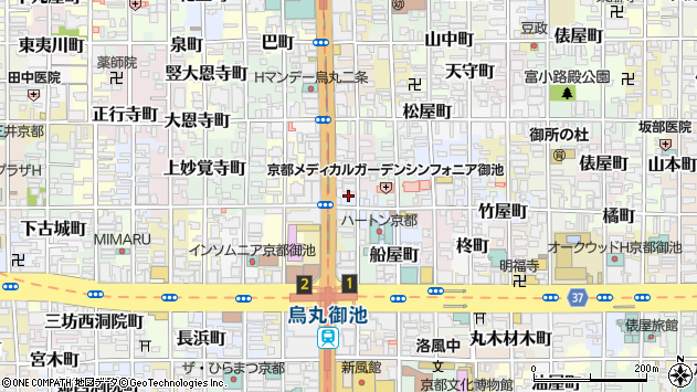 〒604-0842 京都府京都市中京区西押小路町の地図