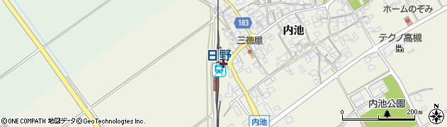 日野駅鉄道資料展示室周辺の地図