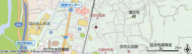 静岡県伊豆の国市田京127周辺の地図