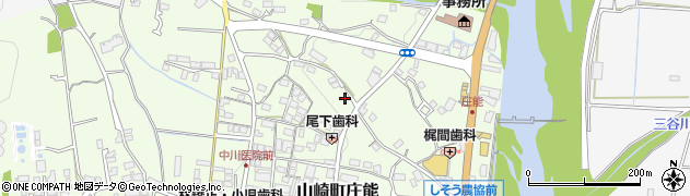 兵庫県宍粟市山崎町庄能周辺の地図