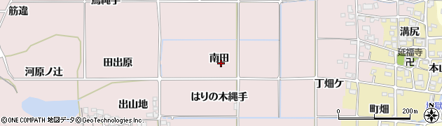 京都府亀岡市稗田野町佐伯（南田）周辺の地図