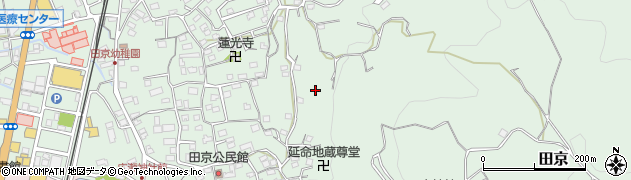 静岡県伊豆の国市田京周辺の地図