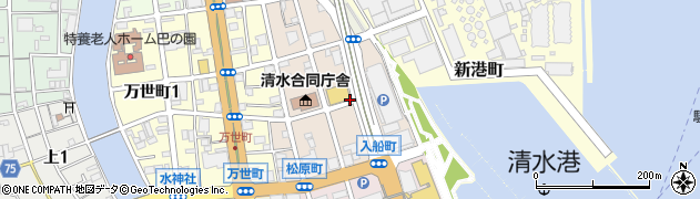 静岡県静岡市清水区松原町周辺の地図
