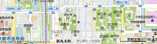 京都府京都市左京区新車屋町周辺の地図