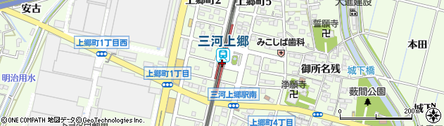 愛知県豊田市周辺の地図