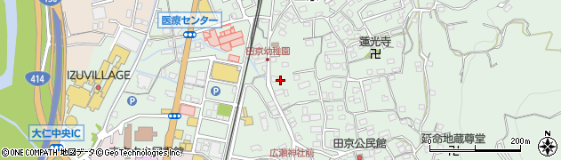 静岡県伊豆の国市田京112周辺の地図