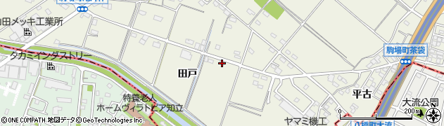 愛知県豊田市駒場町田戸44周辺の地図