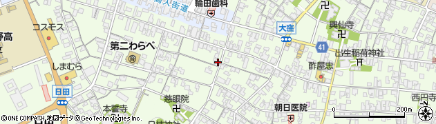 滋賀県蒲生郡日野町大窪804周辺の地図