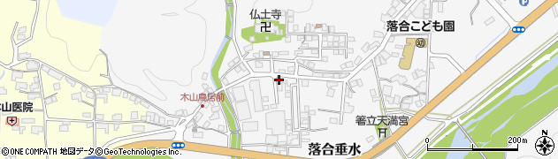 岡山県真庭市落合垂水1092周辺の地図