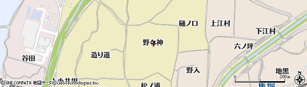 京都府亀岡市篠町柏原野々神周辺の地図