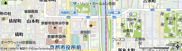 京都府京都市中京区東生洲町周辺の地図