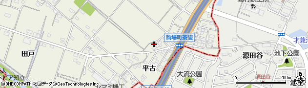 愛知県豊田市駒場町朝日114周辺の地図