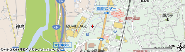 静岡県伊豆の国市田京166周辺の地図