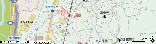 静岡県伊豆の国市田京115周辺の地図