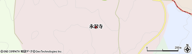 兵庫県三田市永沢寺周辺の地図