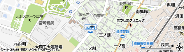 愛知県東海市横須賀町扇島75周辺の地図