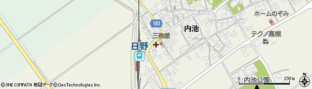 滋賀県蒲生郡日野町内池907周辺の地図