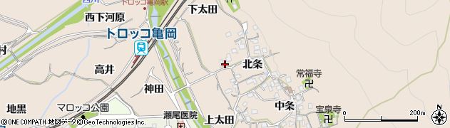 京都府亀岡市篠町山本北条13周辺の地図