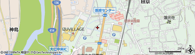 静岡県伊豆の国市田京162周辺の地図