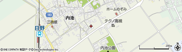 滋賀県蒲生郡日野町内池987周辺の地図