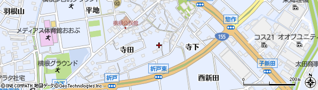 愛知県大府市横根町寺田95周辺の地図
