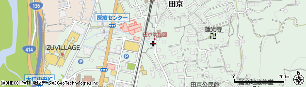 静岡県伊豆の国市田京126周辺の地図