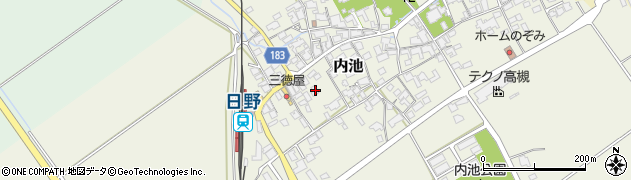 滋賀県蒲生郡日野町内池882-5周辺の地図