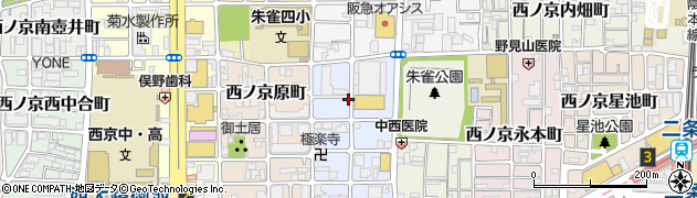 京都府京都市中京区西ノ京銅駝町周辺の地図